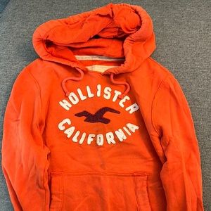 Hollister Co orange hoodie medium